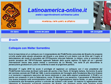 Tablet Screenshot of latinoamerica-online.it